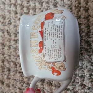 Vintage mushroom soup cup